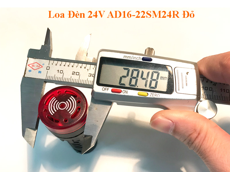 Loa Đèn 24V AD16-22SM24R Đỏ