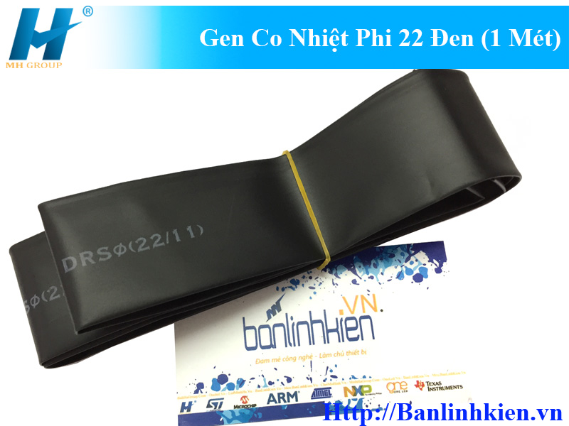 Gen Co Nhiệt Phi 22 Đen (1m)