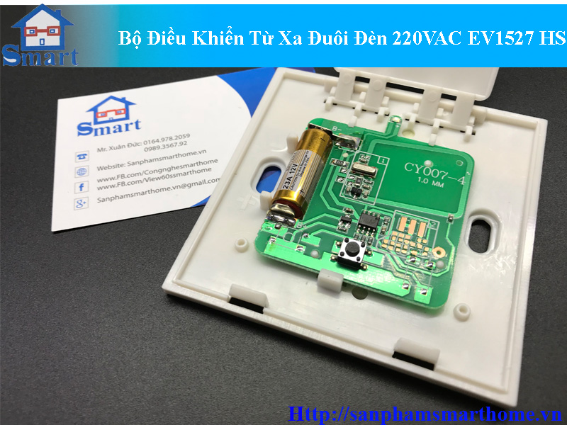 Bộ Điều Khiển Từ Xa Đuôi Đèn 220VAC EV1527 HS