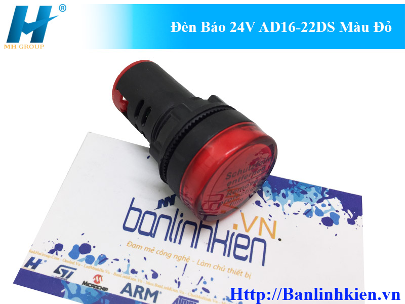 Đèn Báo 24V AD16-22DS Màu Đỏ