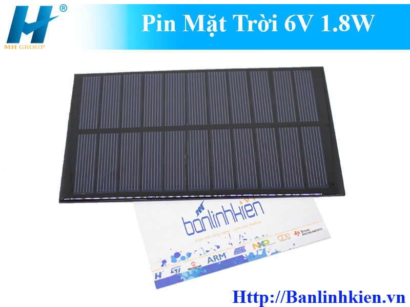 Pin Mặt Trời 6V 1.8W