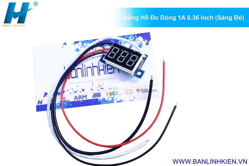 Đồng Hồ Đo Dòng 1A 0.36 Inch (Sáng Đỏ)