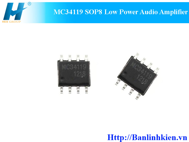 MC34119 SOP8 Low Power Audio Amplifier