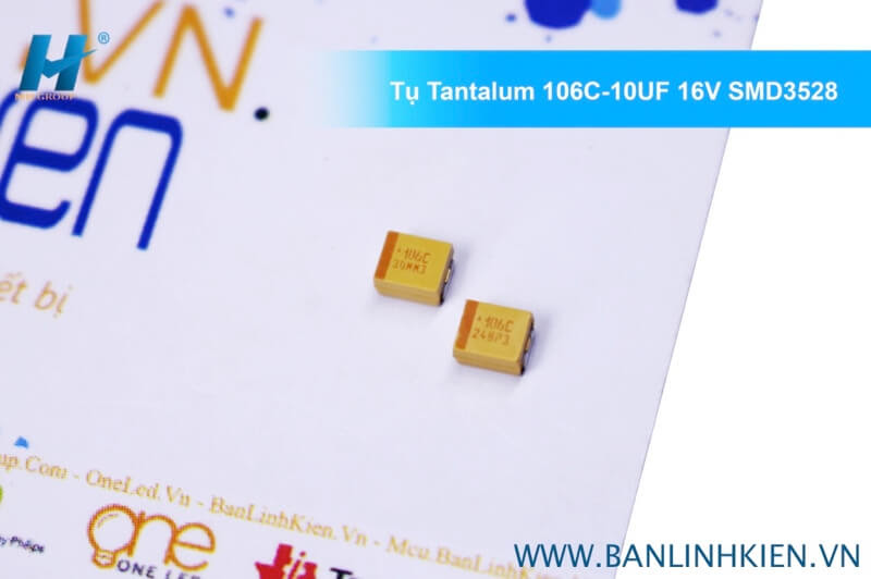 Tụ Tantalum 106C-10UF 16V SMD3528