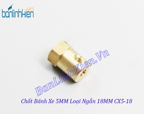 Chốt Bánh Xe 5MM Loại Ngắn 18MM CX5-18