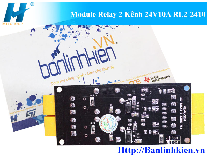 Module Relay 2 Kênh 24V10A RL2-2410