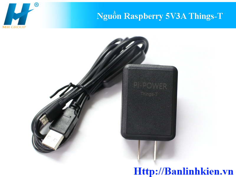 Nguồn Raspberry 5V3A Things-T MicroUSB