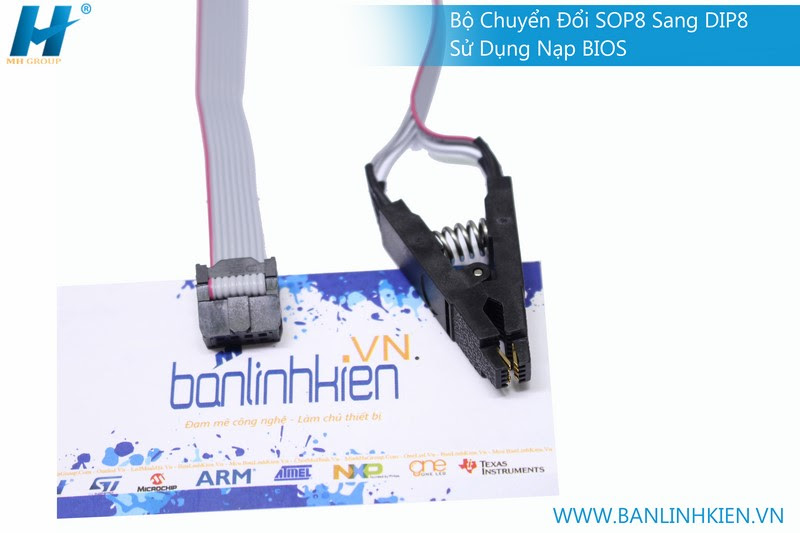 Bộ Chuyển Đổi SOP8 Sang DIP8 Sử Dụng Nạp BIOS