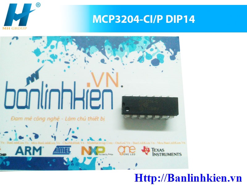 MCP3204-CI/P DIP14