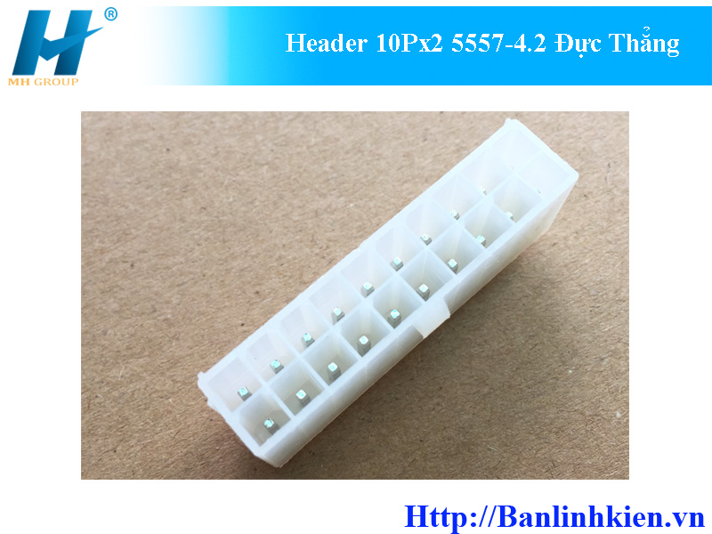 Header 10Px2 5557-4.2 Đực Thẳng