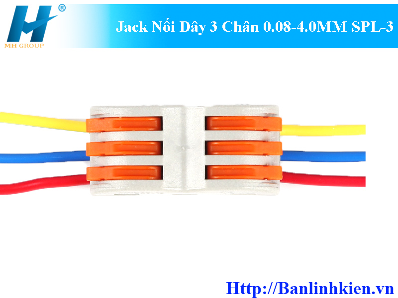 Jack Nối Dây 3 Chân 0.08-4.0MM SPL-3