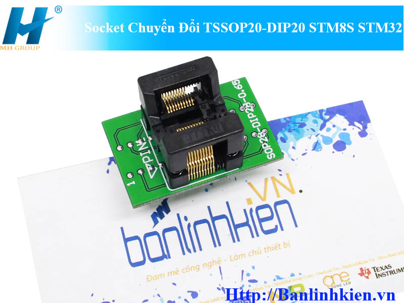 Socket Chuyển Đổi TSSOP20-DIP20 STM8S STM32