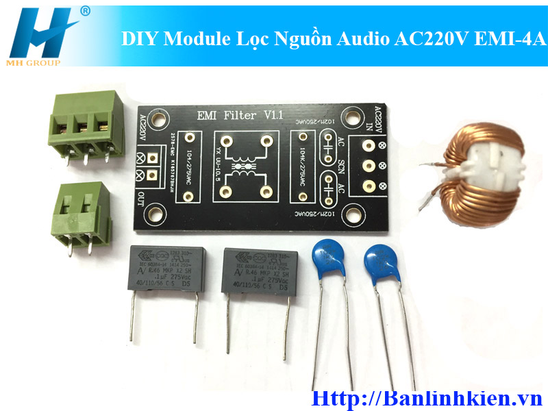 DIY Module Lọc Nguồn Audio AC220V EMI-4A