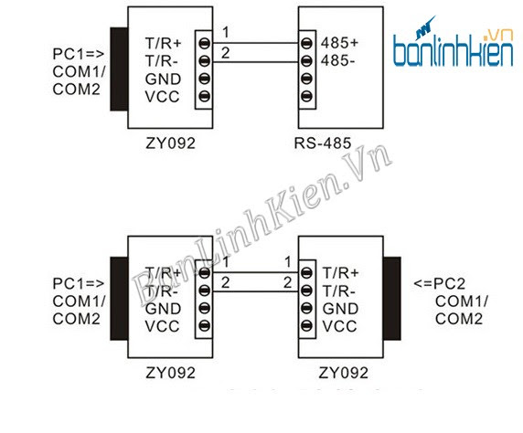 RS232 TO RS485 Z-TEK ZY092