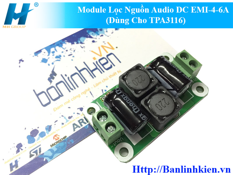 Module Lọc Nguồn Audio DC EMI-4-6A (Dùng Cho TPA3116)