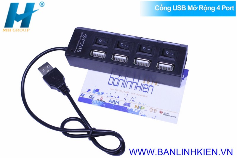 Cổng USB Mở Rộng 4 Port 2.0