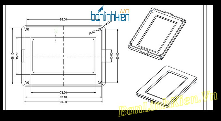 Mặt Nhựa LCD12864