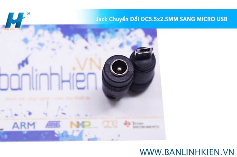 Jack Chuyển Đổi DC5.5x2.5MM Cái Sang MicroUSB Đực