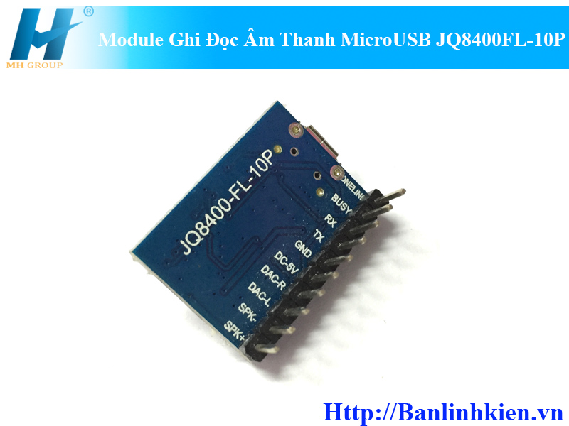 Module Ghi Đọc Âm Thanh MicroUSB JQ8400FL-10P