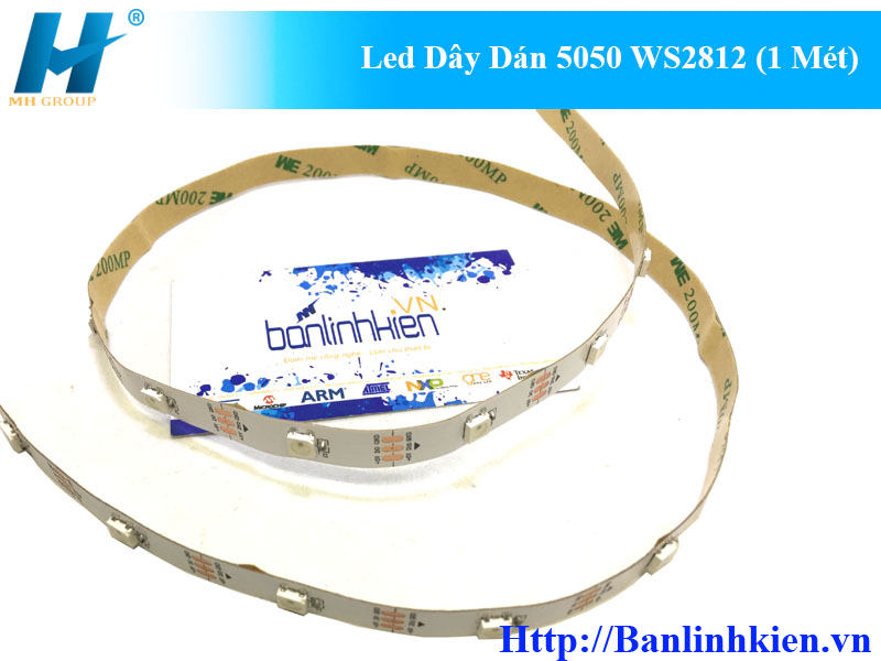 Led Dây Dán 5050 WS2812 5V Không Keo (1 Mét 30 Bóng)