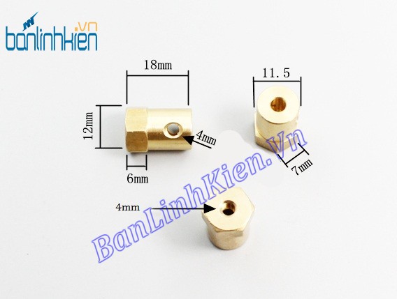 Chốt Bánh Xe 5MM Loại Ngắn 18MM CX5-18