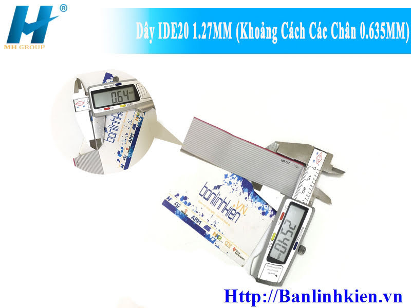 Dây IDE20 1.27MM (Khoảng Cách Các Chân 0.635MM)