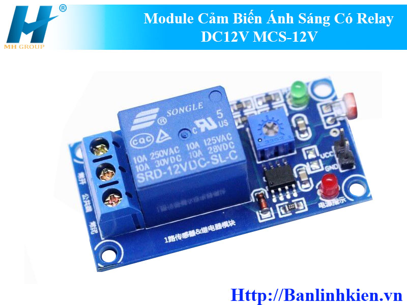 Module Cảm Biến Ánh Sáng Có Relay DC12V MCS-12V