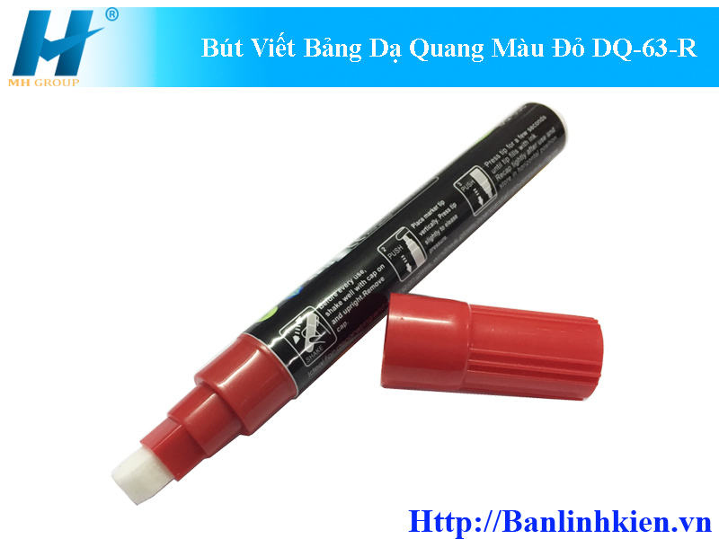 Bút Viết Bảng Dạ Quang Màu Đỏ DQ-63-R