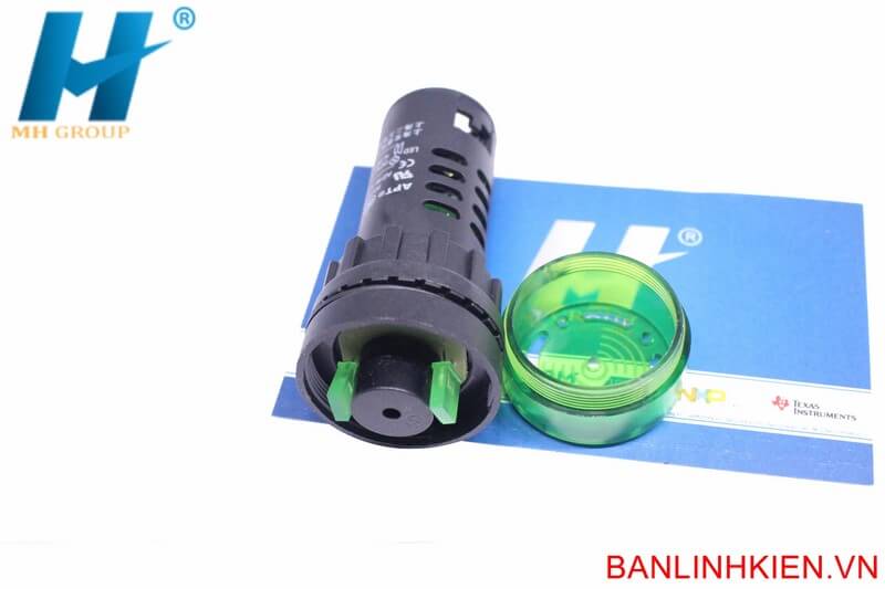 Loa Đèn 12V AD16-22SM12G Xanh Lá