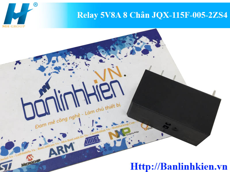 Relay 5V8A 8 Chân JQX-115F-005-2ZS4
