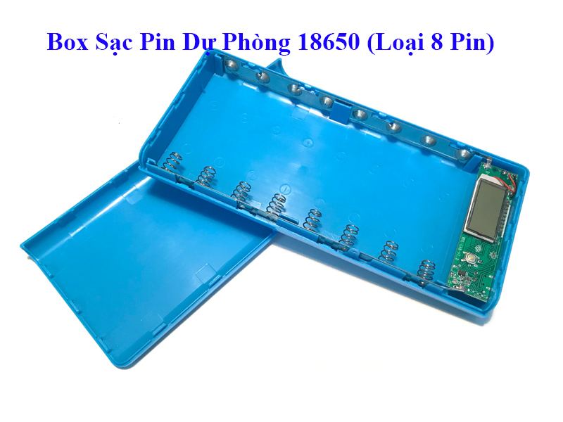 Box Sạc Pin Dự Phòng 18650 (Loại 8 Pin)