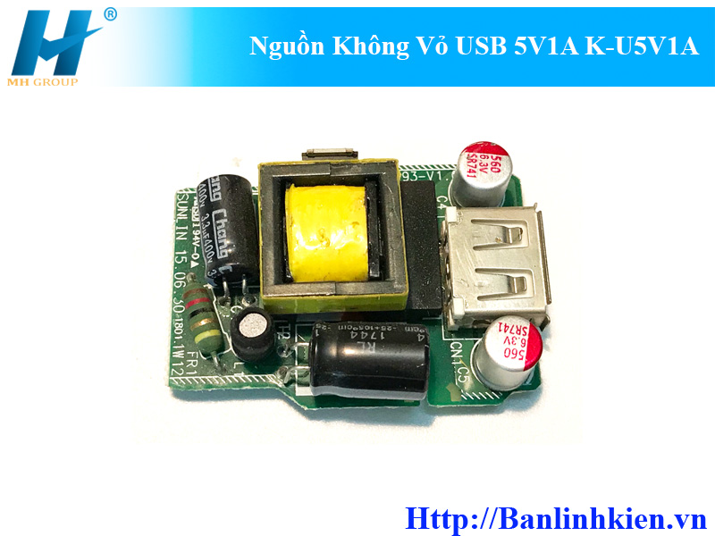 Nguồn Không Vỏ USB 5V1A K-U5V1A