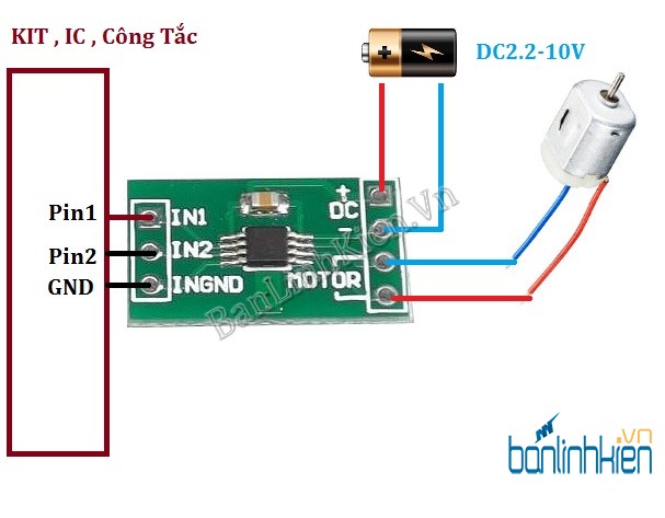 Module Điều Khiển Động Cơ DC2.2-10V 800mA