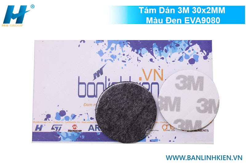 Tấm Dán 3M 30x2MM Màu Đen EVA9080