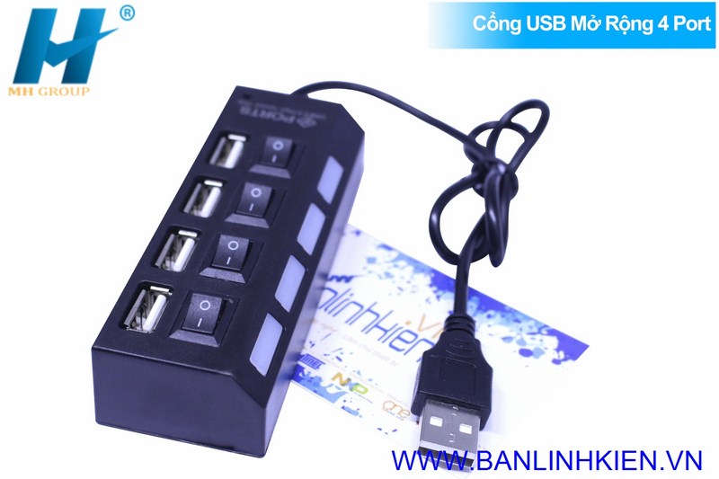 Cổng USB Mở Rộng 4 Port 2.0