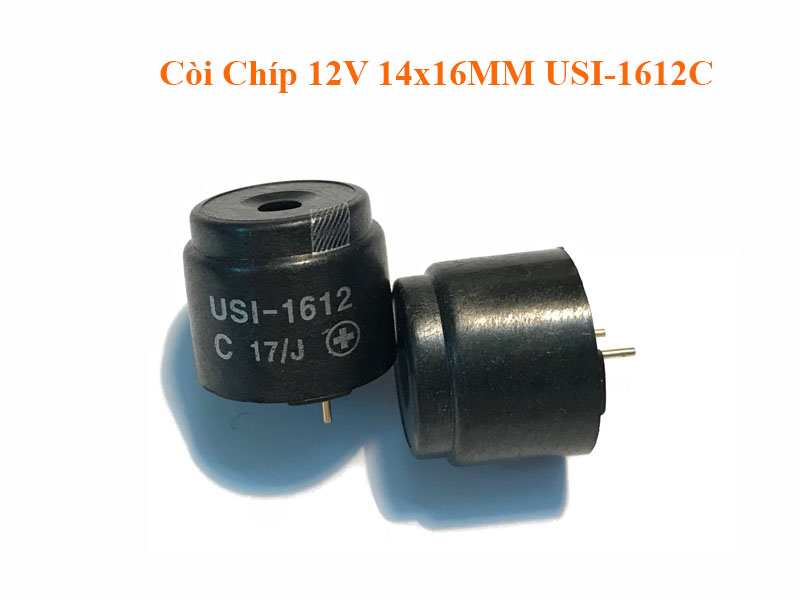 Còi Chíp 12V 14x16MM USI-1612C