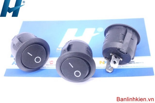 Công Tắc Bập Bênh 6A 250V BB20-B2C (Màu Đen)