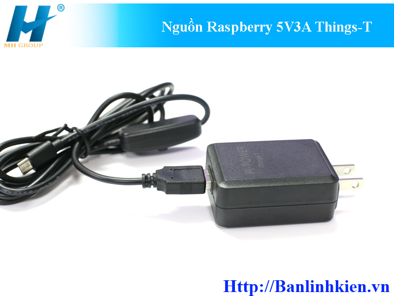 Nguồn Raspberry 5V3A Things-T MicroUSB