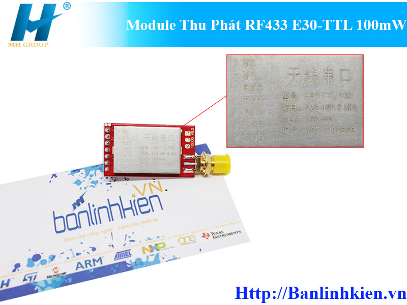 Module Thu Phát RF433 E30-TTL 100mW Lora