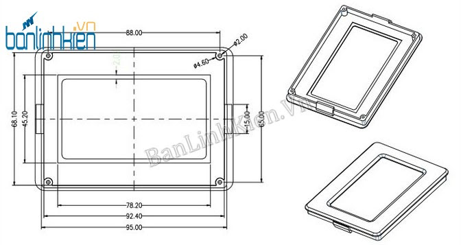 Mặt Nhựa LCD12864