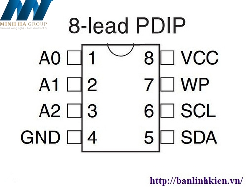 AT24C04 DIP8 EEPROM 4K