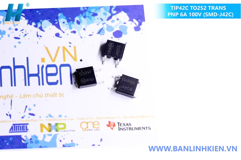TIP42C TO252 TRANS PNP 6A 100V (SMD-J42C)
