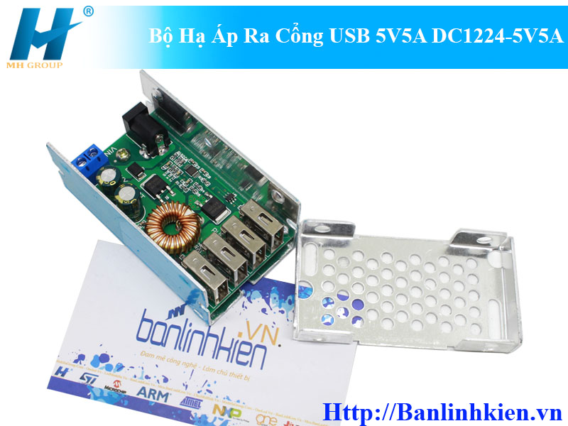 Bộ Hạ Áp Ra Cổng USB 5V5A DC1224-5V5A