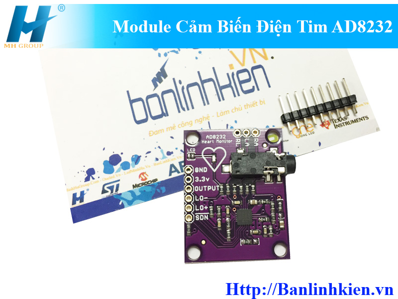 Module Cảm Biến Điện Tim AD8232