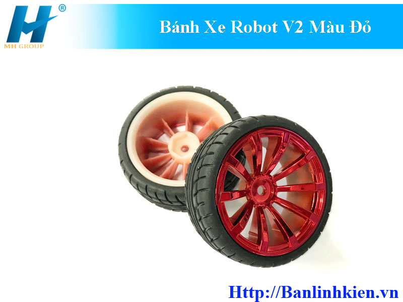 Bánh Xe Robot V2 Màu Đỏ