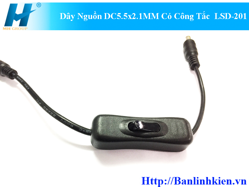 Dây Nguồn DC5.5x2.1MM Có Công Tắc LSD-201