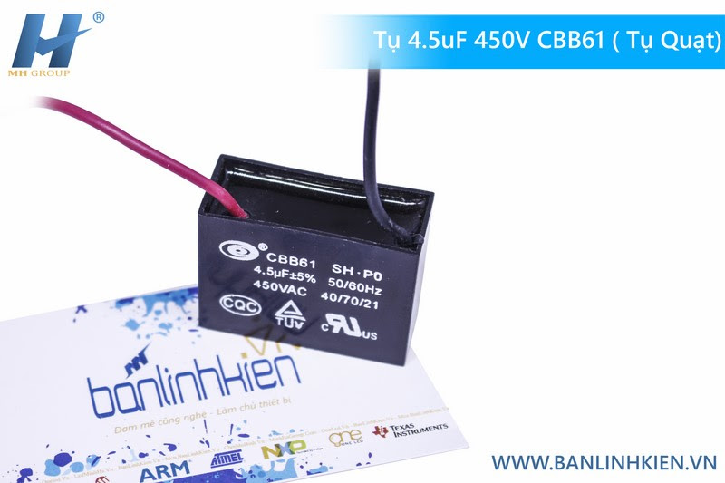 Tụ CBB61 4.5uF 450V (Tụ Quạt)