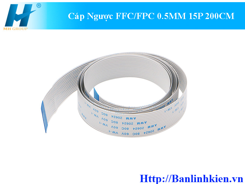 Cáp Ngược FFC/FPC 0.5MM 15P 200CM