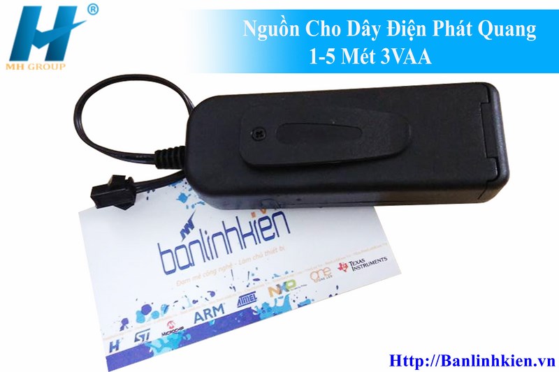 Nguồn Cho Dây Điện Phát Quang 1-5 Mét 3VAA