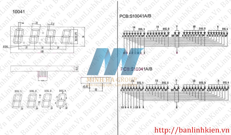 Led Đồng Hồ 1.0 10041BS Anot